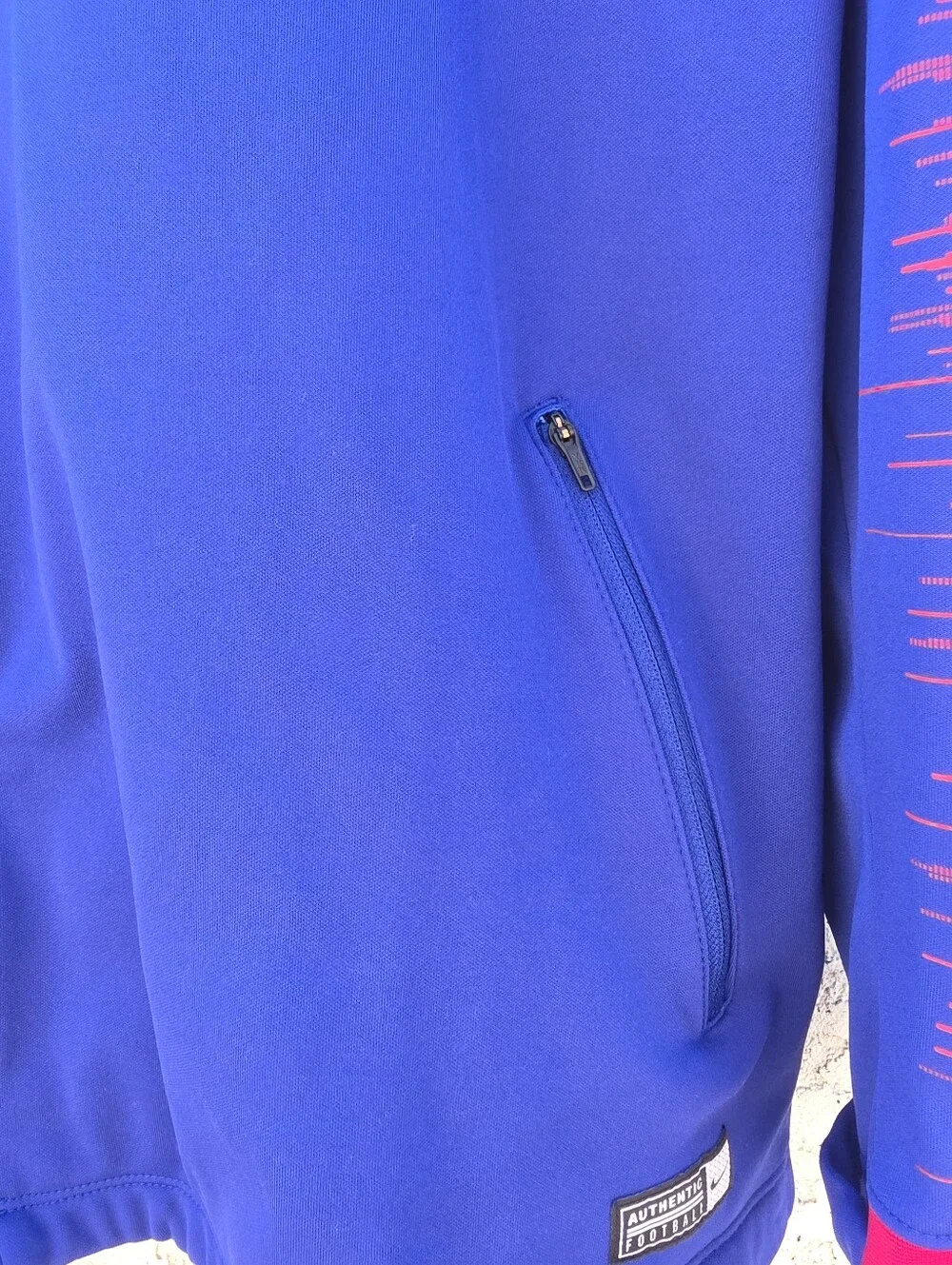 Nike FC Barcelona 2018 2019 Anthem Track Jacket Mens 2XL Blue FullZip 894361-456